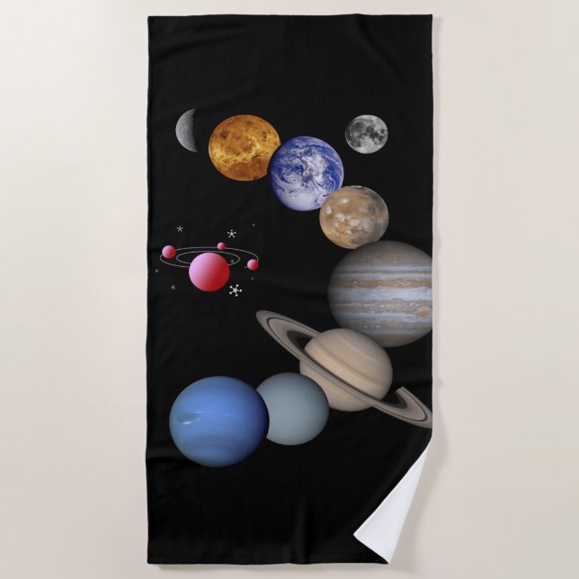 Strandtücher Planets (Vorderseite)