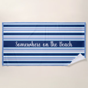 Strandtuchstreifen irgendwo am Strand Strandtuch