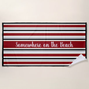 Strandtuchstreifen irgendwo am Strand Strandtuch