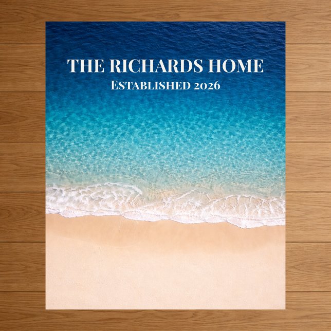 Strandufer Benutzerdefinierter Name Poster (Von Creator hochgeladen)