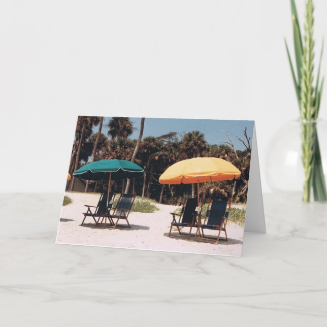 Strandumbrettkarte Karte (Vorderseite)