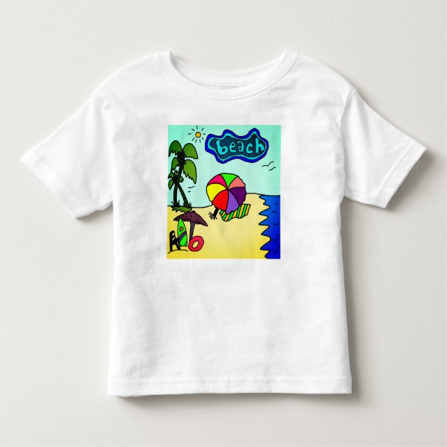 Strandurlaub entspannen kleinkind t-shirt (Vorderseite)