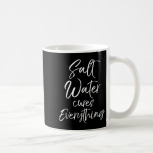 Strandurlaub Zitat Ozean Geschenk Salzwasser S All Kaffeetasse