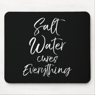 Strandurlaub Zitat Ozean Geschenk Salzwasser S Jed Mousepad