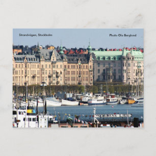 Strandvägen, Stockholm, Foto Ol... Postkarte