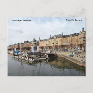 Strandvägen, Stockholm, Foto.. Postkarte