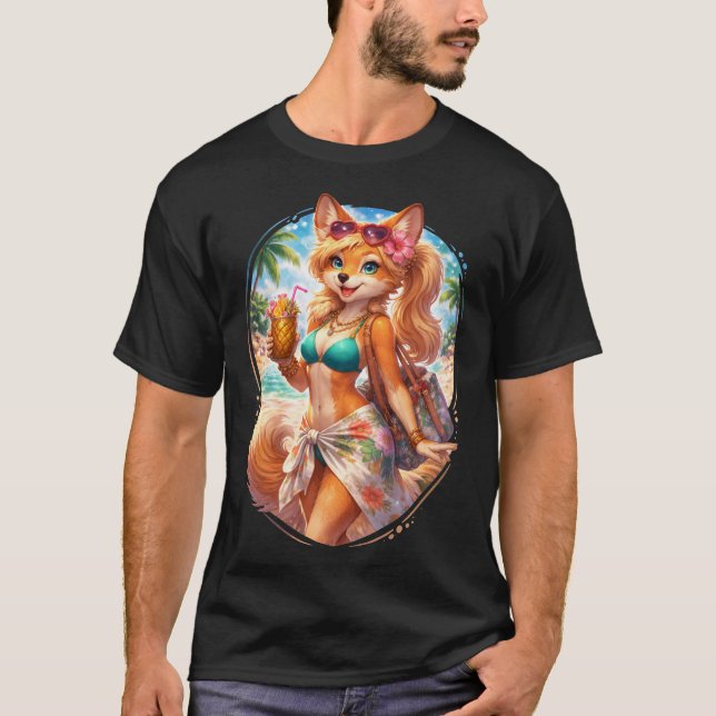Strandvixen T-Shirt (Vorderseite)