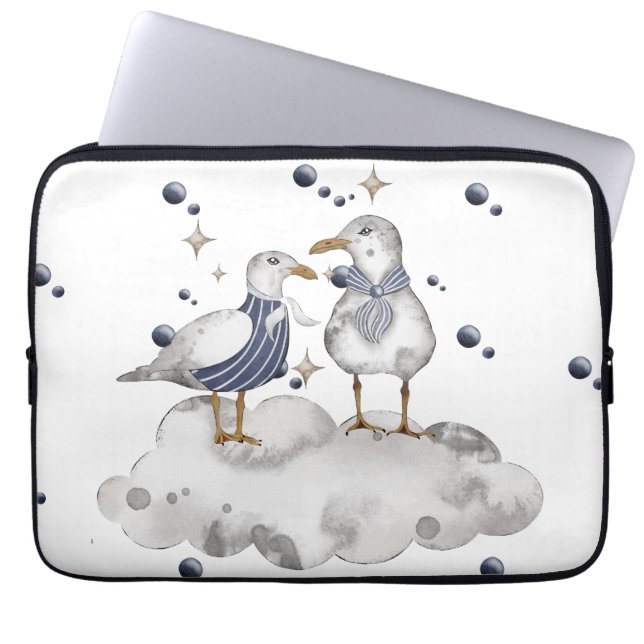 Strandvögel Laptopschutzhülle (Vorderseite)