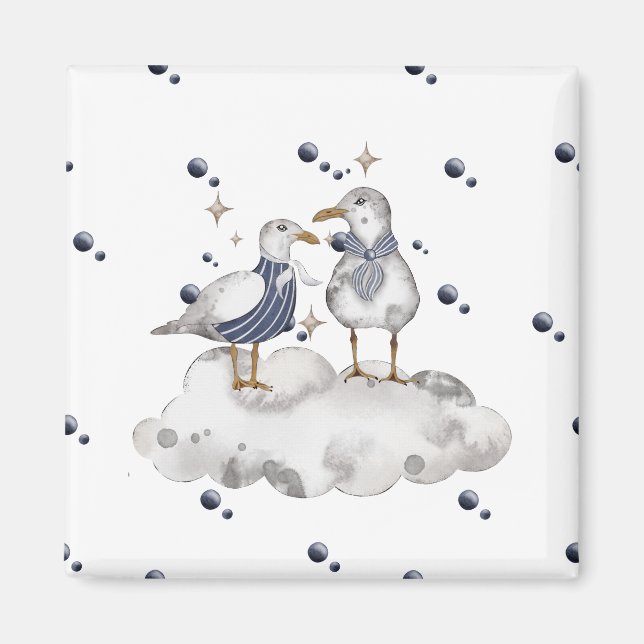 Strandvögel Magnet (Vorne)