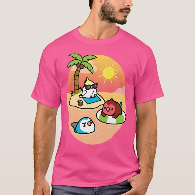 Strandvögel T-Shirt (Vorderseite)