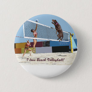 Strandvolleyball der Liebe I Button