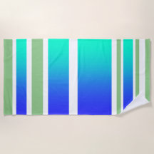 Strandvorm Sand + Surf Aqua Streifen