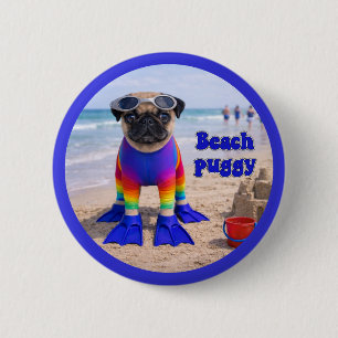 Strandwagen Button