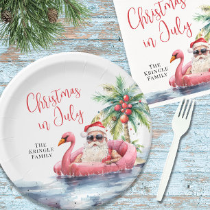 Strandweihnachten im Juli Pappteller