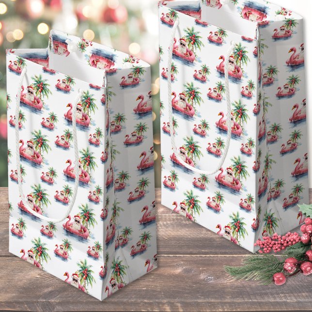 Strandweihnachten Kleine Geschenktüte (Santa Beach Christmas Small Gift Bag)
