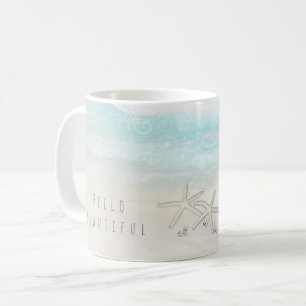 Strandweiße Starfish-elegantes Sommer-Chic Kaffeetasse