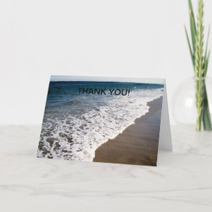 Strandwellen mit Danke-Schön-Gruß Dankeskarte
