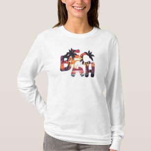 Strandwellen Palmen T-Shirt