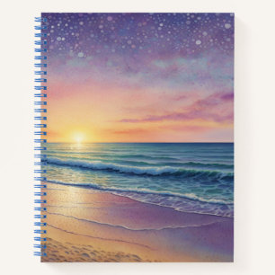 Strandwellen und Uferkunst Notizbuch