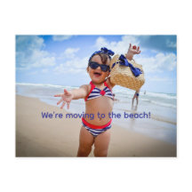 STRANDWELLERN BEWEGEN POSTKARTE