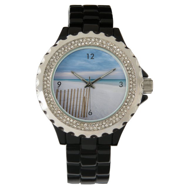 Strandzaun Morning Destin Florida Wrist Watch Armbanduhr (Vorderseite)