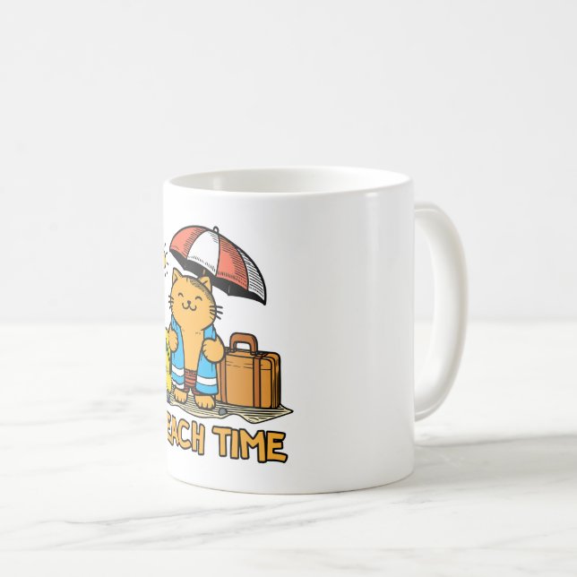 Strandzeit 1 kaffeetasse (VorderseiteRechts)
