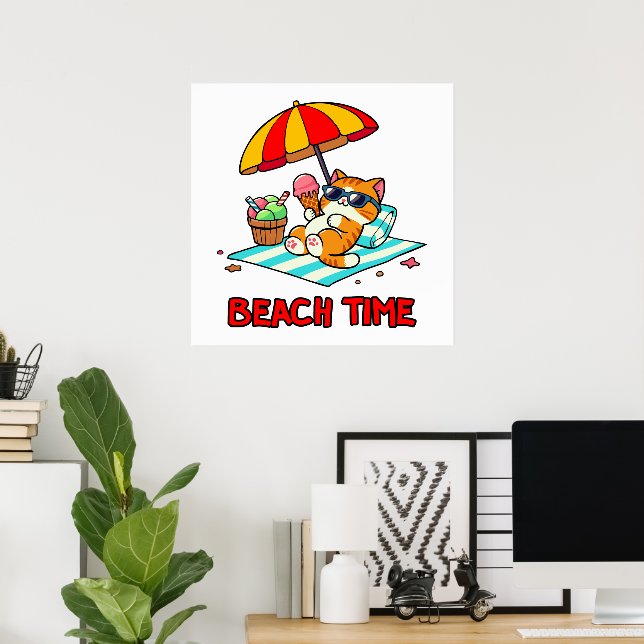 Strandzeit 3 poster (Heimbüro)