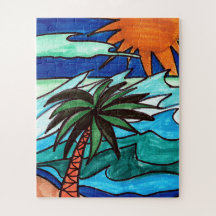 Strandzeit-Puzzle