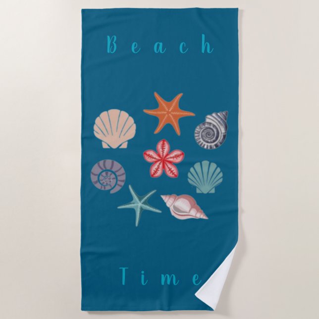 Strandzeit Strandtuch (Vorderseite)