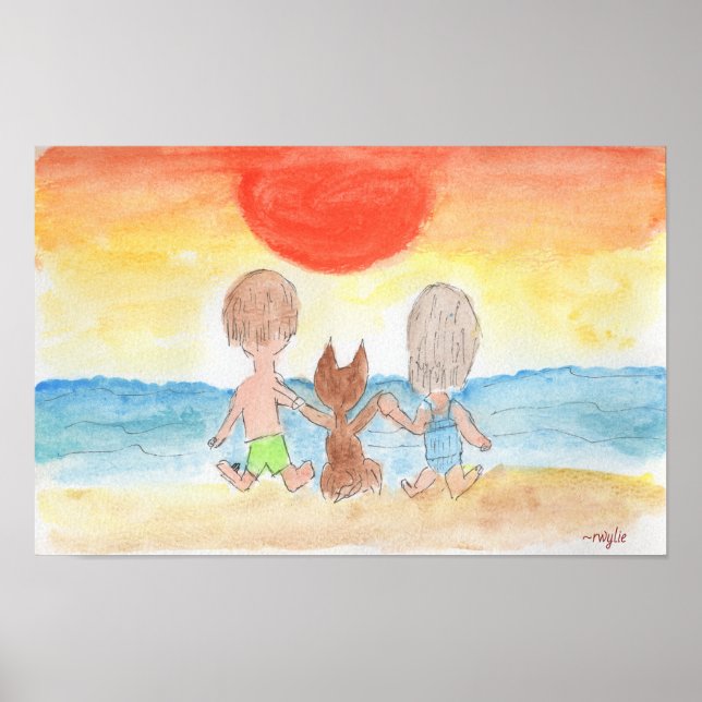 Strandzeit - Unser glücklicher Ort Poster (Vorne)