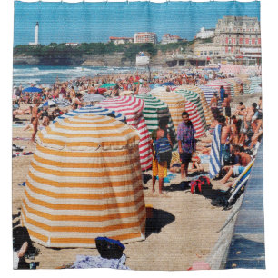 Strandzelte, Biarritz Duschvorhang