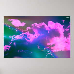 Strange Clouds Poster - X-Small (16" x 10")