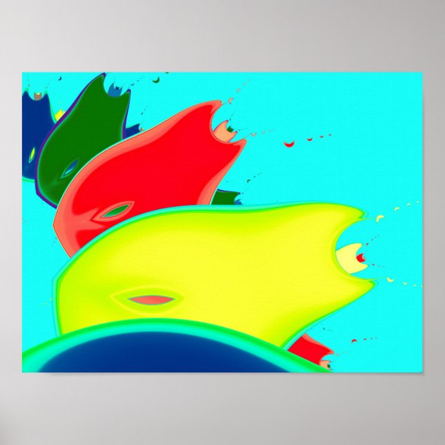 Strange Fruit Fine Fraktal Art Poster (Vorne)