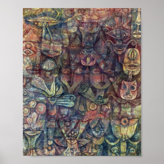 Strange Garden : Paul Klee 1923 Poster (Vorne)