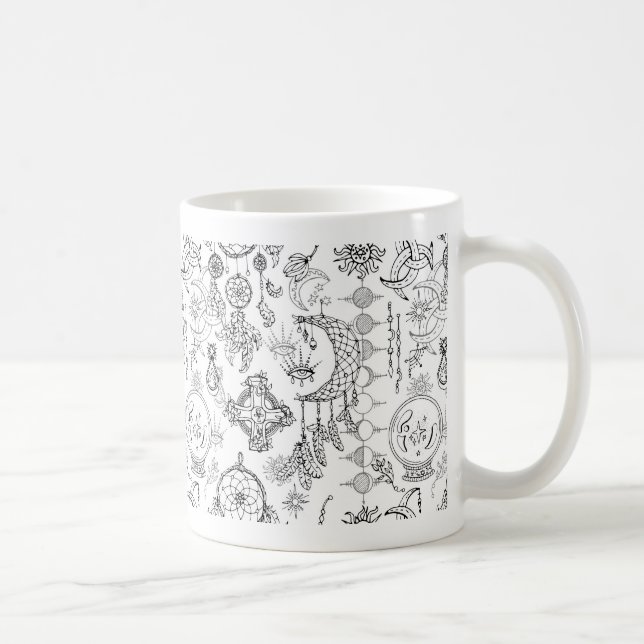 Strange Magic Circle Sigil Chaos Magic Witchcraf Kaffeetasse (Rechts)