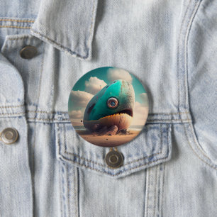 Strange Whale Button