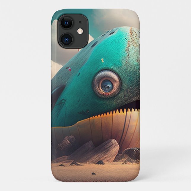 Strange Whale Case-Mate iPhone Hülle (Rückseite)
