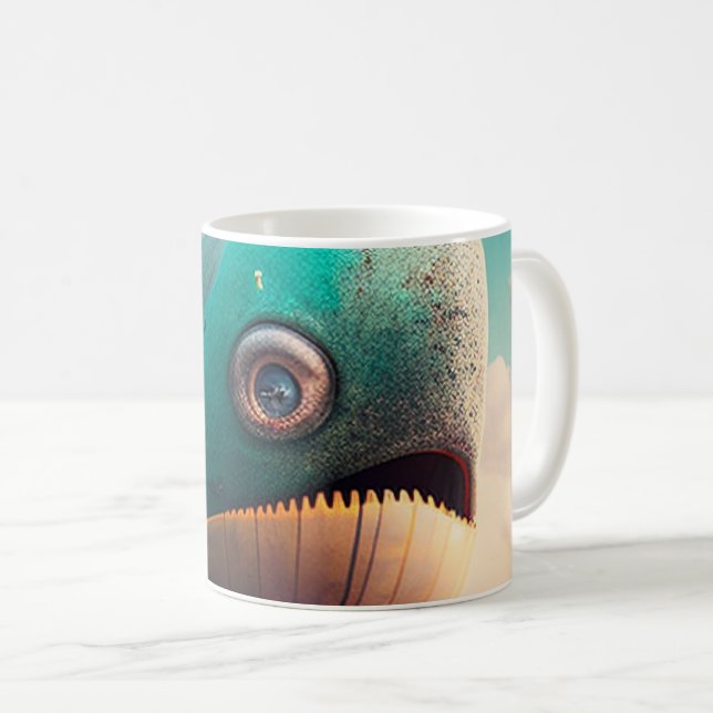 Strange Whale Kaffeetasse (VorderseiteRechts)