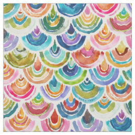 STRANGEBOW Rainbow Fish Scale Bold Print Stoff