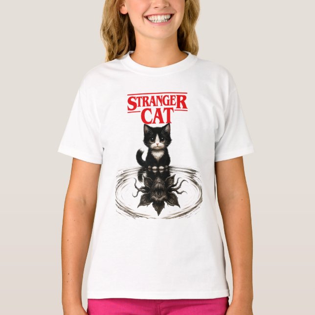 stranger cat T-Shirt (Vorderseite)