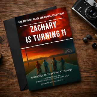 Stranger Things–Inspired Birthday Invitation Party Einladung