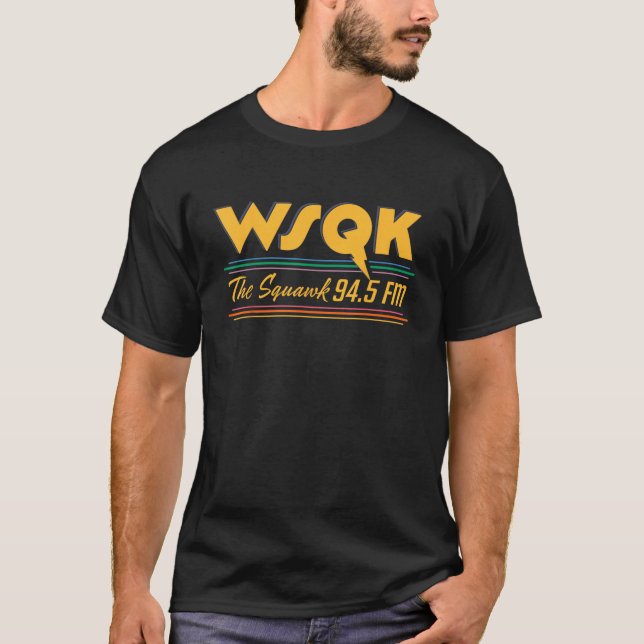 Stranger Things Season 5 WSQK The Squawk 94.5 FM T-Shirt (Vorderseite)
