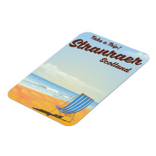 Stranraer Schottland Vintage-Reiseposter Magnet
