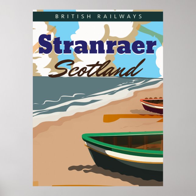 Stranraer Scotland Vintage Reiseplakat Poster (Vorne)