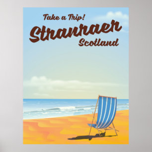 Stranraer Scotland Vintage Reiseplakat Poster