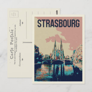 Strasbourg St Paul Church - Frankreich Postkarte