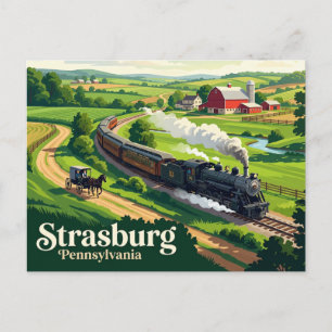 Strasburg USA Postkarte
