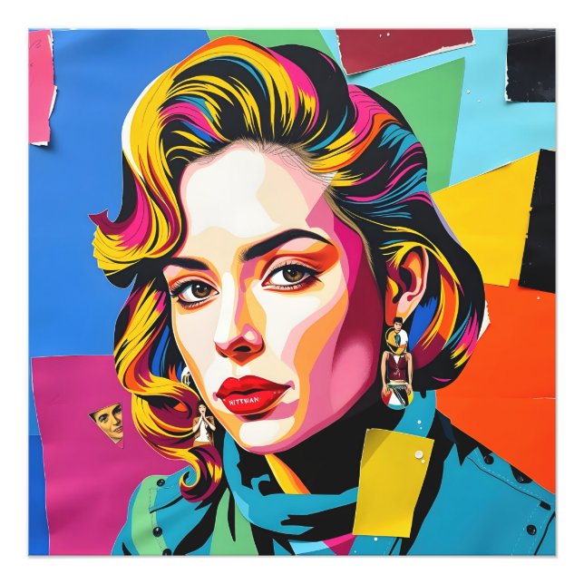 “Strasha” - Gloss Pop Collage Dream Fotodruck (Vorne)