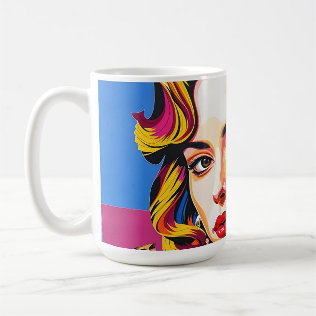 “Strasha” - Gloss Pop Collage Dream Kaffeetasse (Links)