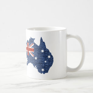 Strass australische Flagge Tasse